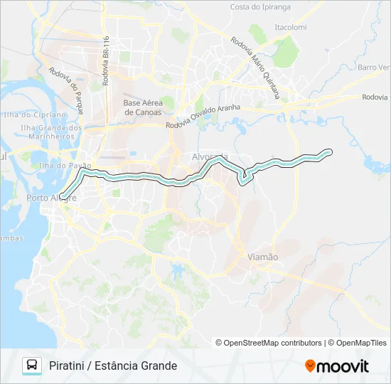 W211 ESTÂNCIA GRANDE Bus Line Map