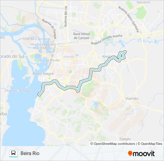 W207 UMBU VIA IPIRANGA bus Line Map