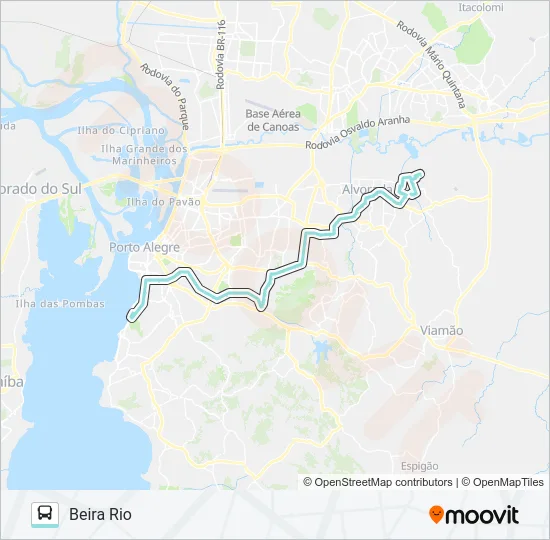 W207 UMBU VIA IPIRANGA Bus Line Map
