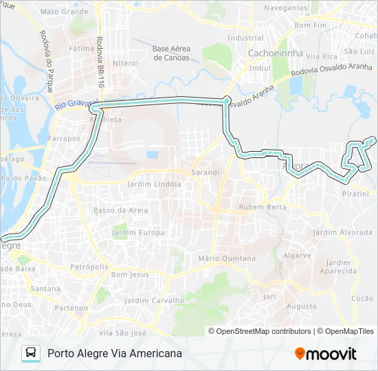 W210 UMBU VIA ANCHIETA Bus Line Map