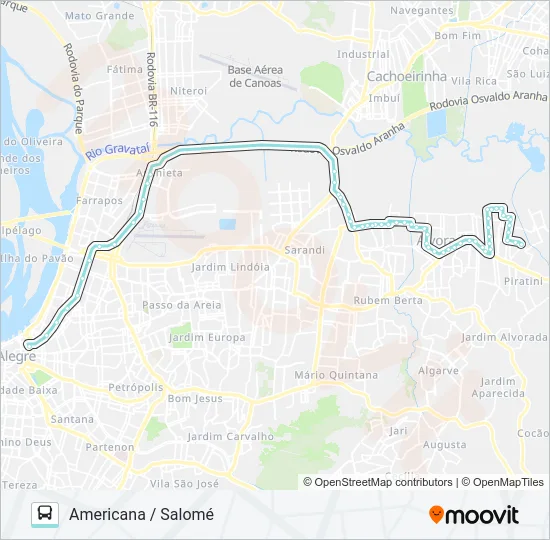 W180 SALOMÉ VIA ANCHIETA Bus Line Map