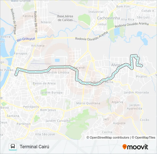 W182 SALOMÉ VIA SERTÓRIO Bus Line Map