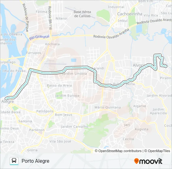 W182 SALOMÉ VIA SERTÓRIO Bus Line Map