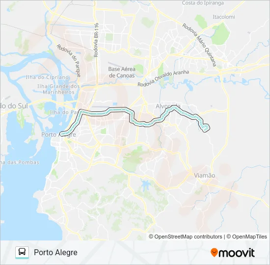 W225 VILA ELZA VIA SERTÓRIO Bus Line Map