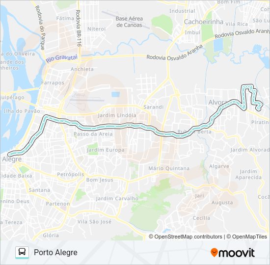 Mapa da linha W181 SALOMÉ VIA ASSIS BRASIL de ônibus