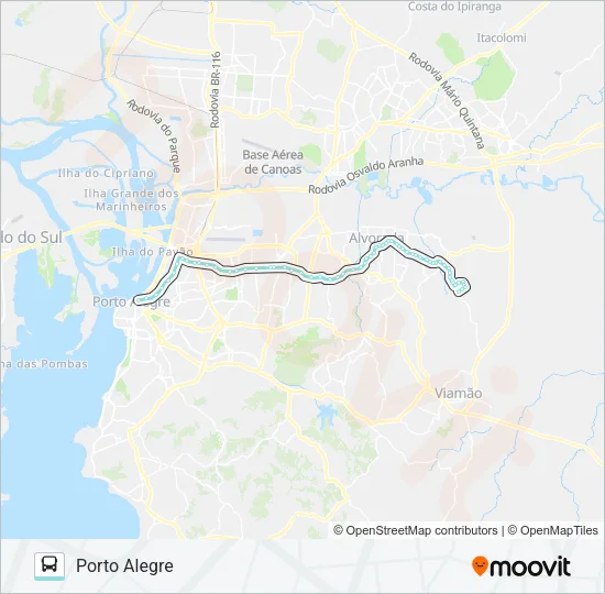 W221 VILA ELZA VIA ASSIS BRASIL Bus Line Map