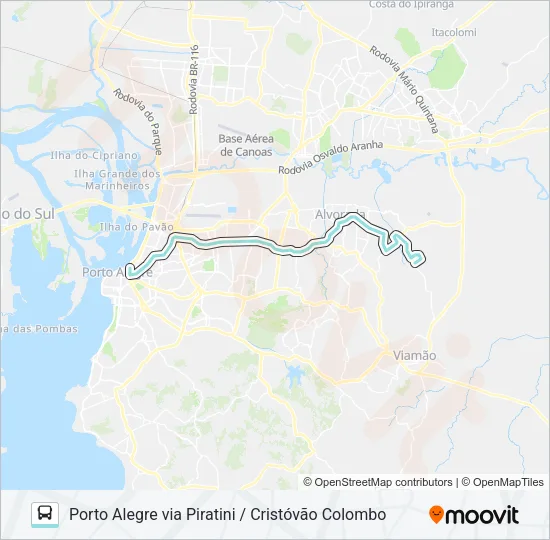 W221 VILA ELZA VIA ASSIS BRASIL Bus Line Map