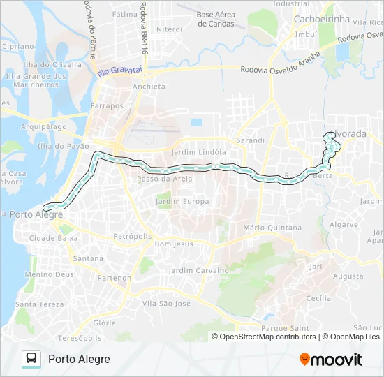 W172 SANTA CLARA VIA ASSIS BRASIL Bus Line Map