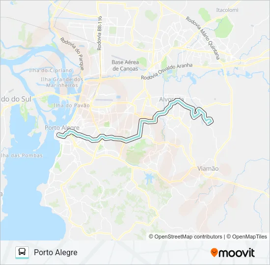 W213 VILA ELZA VIA PROTÁSIO ALVES Bus Line Map