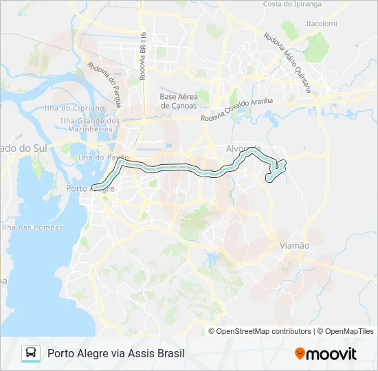 W204 PASSO DA FIGUEIRA / SÃO PEDRO Bus Line Map
