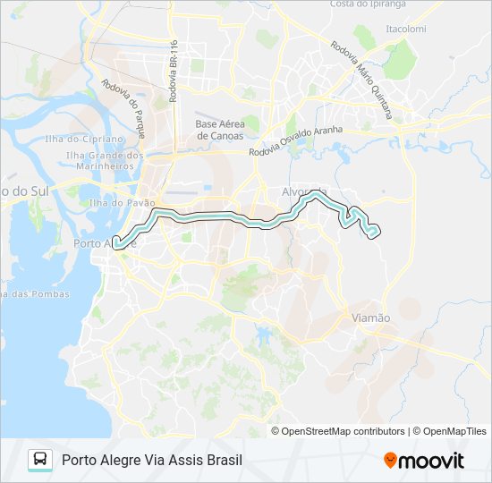 Mapa da linha W214 VILA ELZA VIA CRISTÓVÃO COLOMBO de ônibus