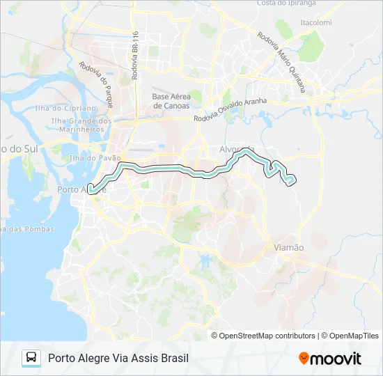 W214 VILA ELZA VIA CRISTÓVÃO COLOMBO Bus Line Map