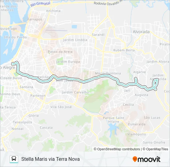 W261 STELLA MARIS VIA PROTÁSIO ALVES Bus Line Map