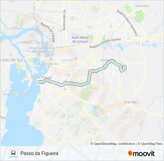 W212 PASSO DA FIGUEIRA VIA PROTÁSIO ALVES Bus Line Map