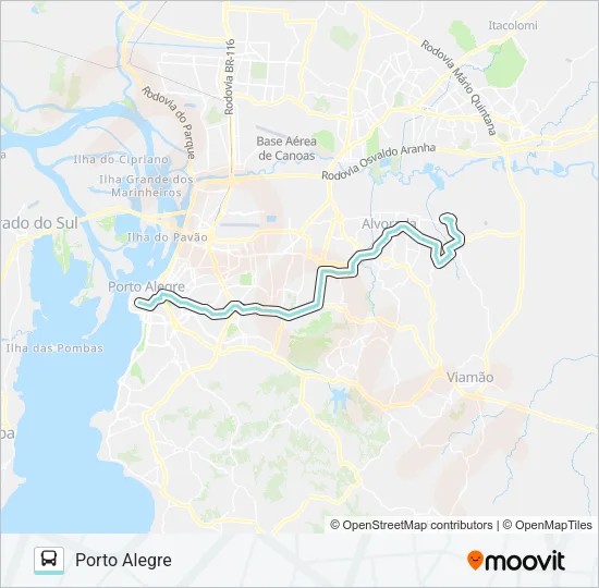 W212 PASSO DA FIGUEIRA VIA PROTÁSIO ALVES Bus Line Map