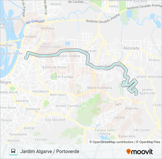 W139 PORTOVERDE / JD. ALGARVE VIA SERTÓRIO Bus Line Map