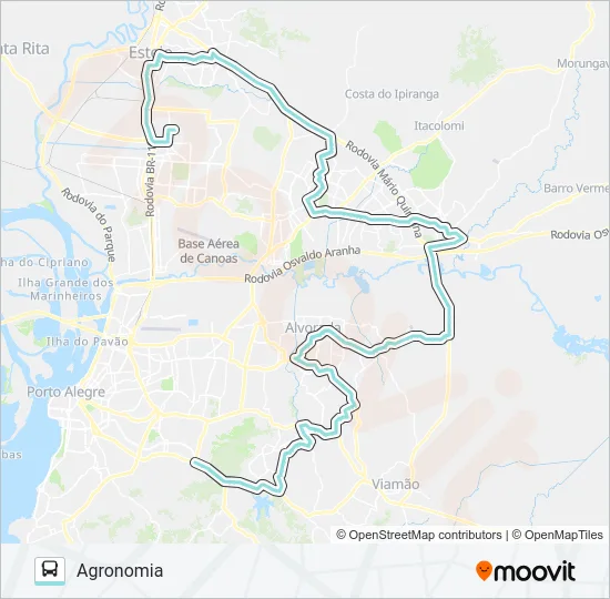 TM2 TRANSVERSAL METROPOLITANA 2  Line Map