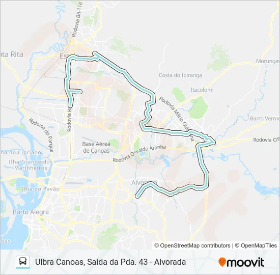 TM2 TRANSVERSAL METROPOLITANA 2  Line Map