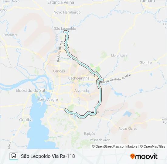TM3 TRANSVERSAL METROPOLITANA 3  Line Map