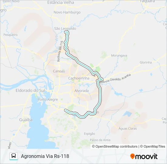 TM3 TRANSVERSAL METROPOLITANA 3  Line Map