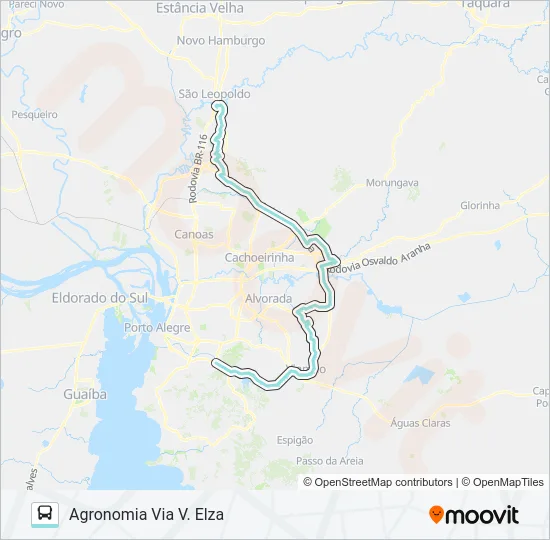 TM3 TRANSVERSAL METROPOLITANA 3  Line Map