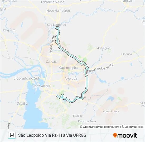 TM3 TRANSVERSAL METROPOLITANA 3  Line Map