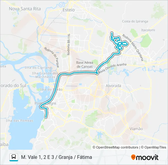 W508 MORADA DO VALE 1-2-3 - SELETIVO Bus Line Map