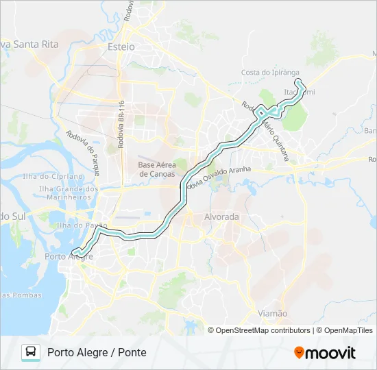 W519 PASSO DO HILÁRIO VIA ASSIS BRASIL Bus Line Map