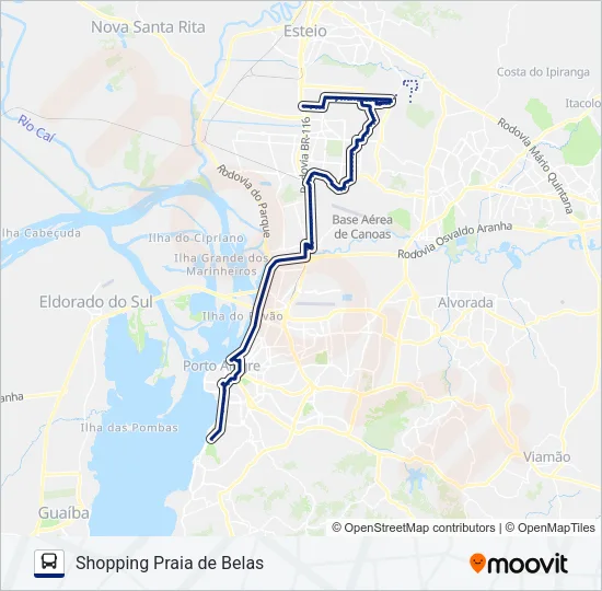 SN11 RESIDENCIAL GUAJUVIRAS VIA VENÂNCIO AIRES Bus Line Map