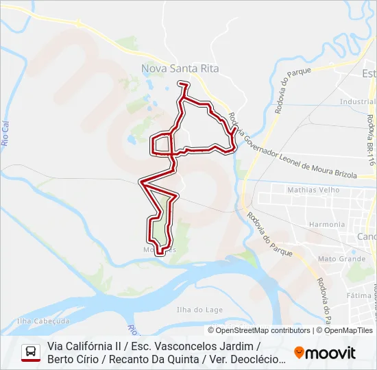 R40 MORRETES Bus Line Map