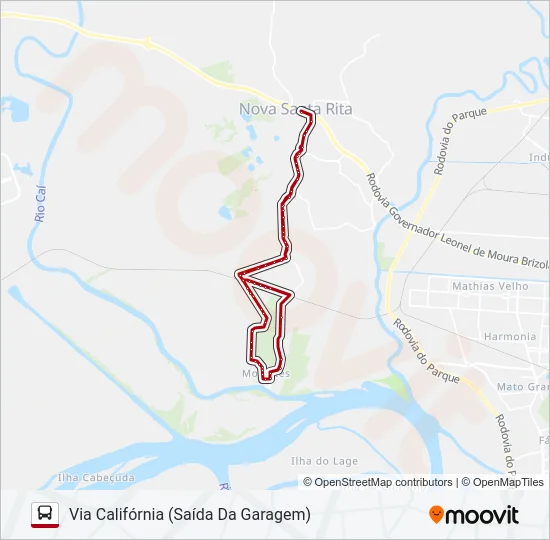 R40 MORRETES Bus Line Map