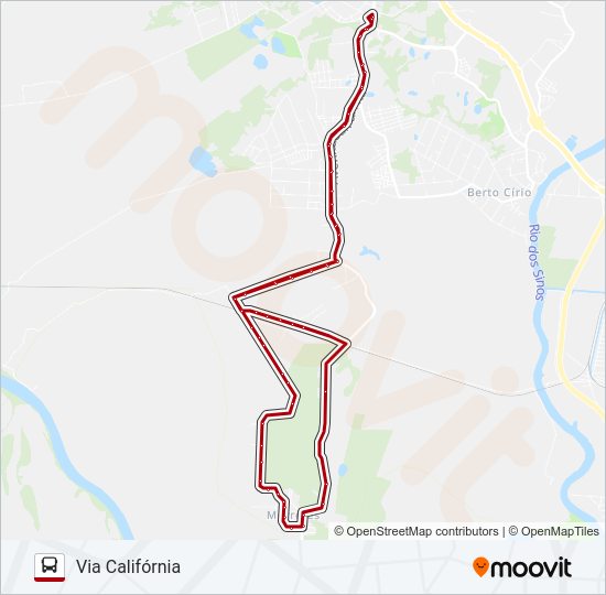 Mapa da linha R40 MORRETES de ônibus