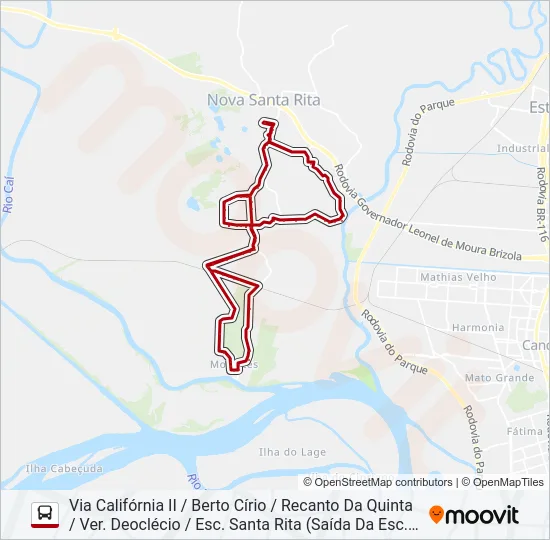 R41 MORRETES Bus Line Map