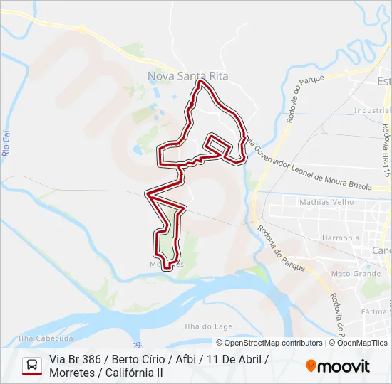 R41 MORRETES Bus Line Map
