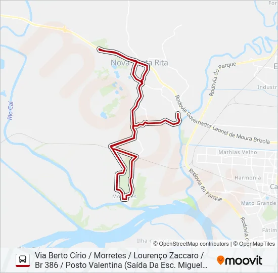 R41 MORRETES Bus Line Map