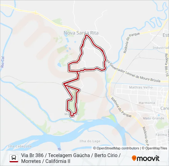 R42 MORRETES Bus Line Map