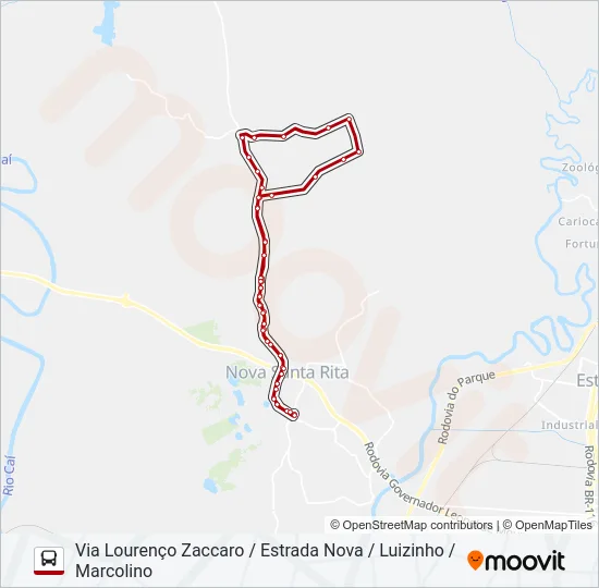 R50 SANGA FUNDA Bus Line Map