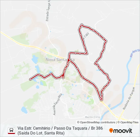 C21 CAJU / BERTO CÍRIO Bus Line Map