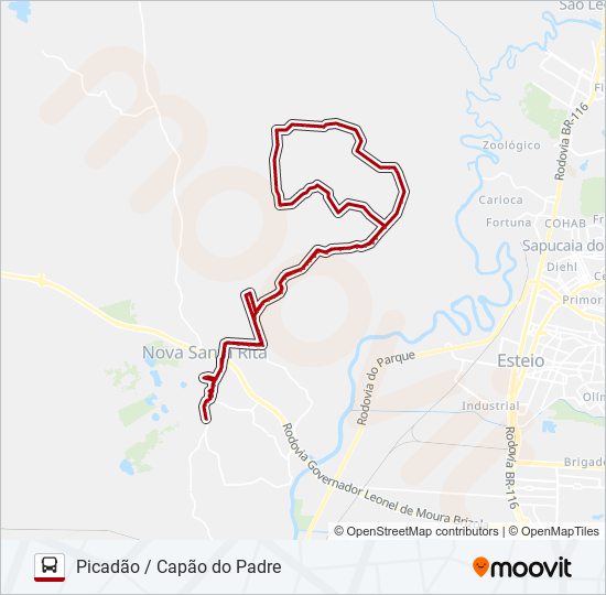 r60 picadão capão do padre Route Schedules, Stops & Maps Via Faz