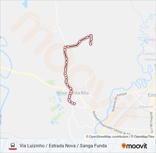 R60 PICADÃO / CAPÃO DO PADRE Bus Line Map