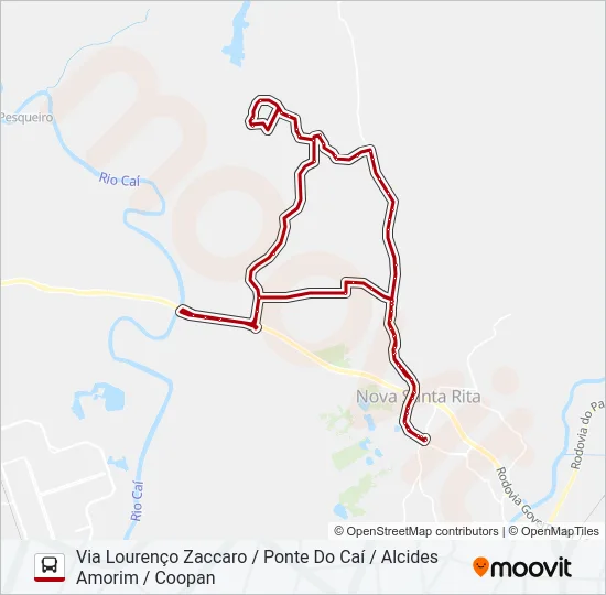 R53 SANGA FUNDA / PORTO DA FIGUEIRA Bus Line Map