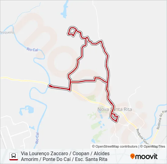 R53 SANGA FUNDA / PORTO DA FIGUEIRA Bus Line Map