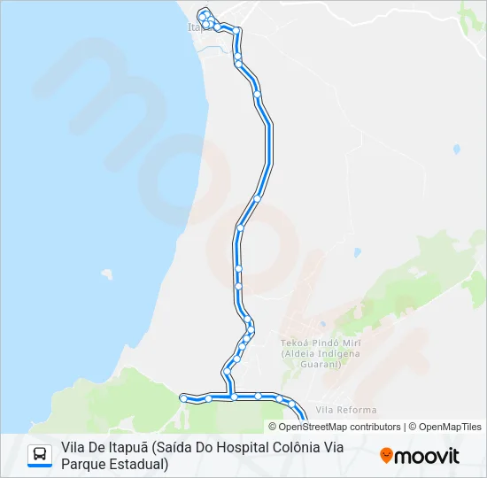 L310 PRAIA DAS POMBAS Bus Line Map