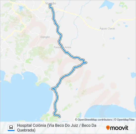 L310 PRAIA DAS POMBAS Bus Line Map