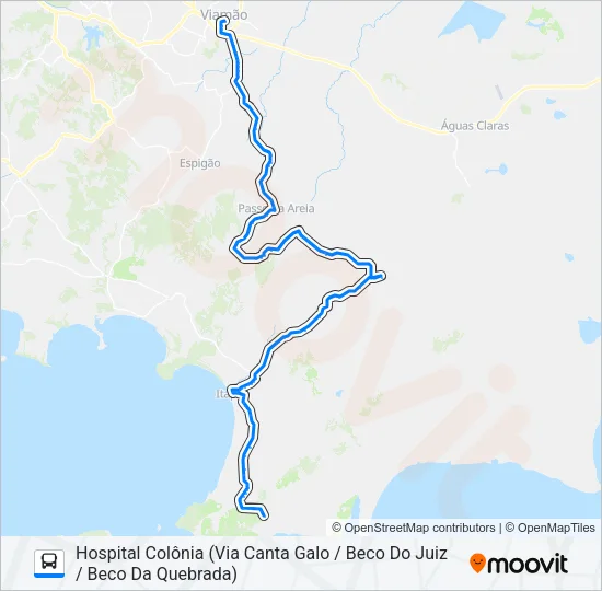 L310 PRAIA DAS POMBAS Bus Line Map