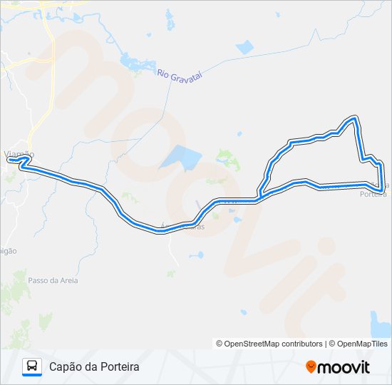 Mapa de L410 CAPÃO DA PORTEIRA de autobús