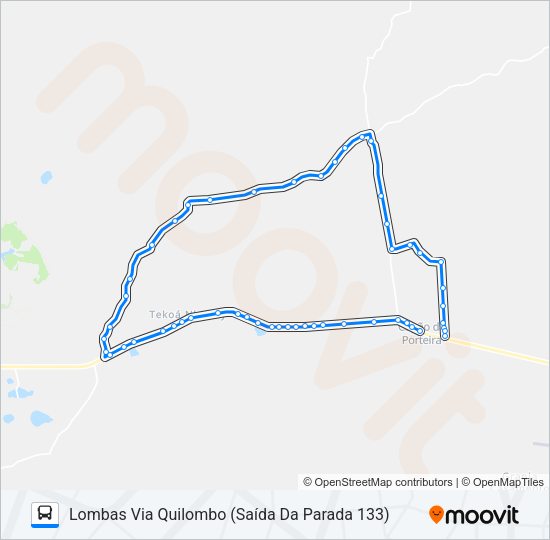 Mapa da linha L410 CAPÃO DA PORTEIRA de ônibus