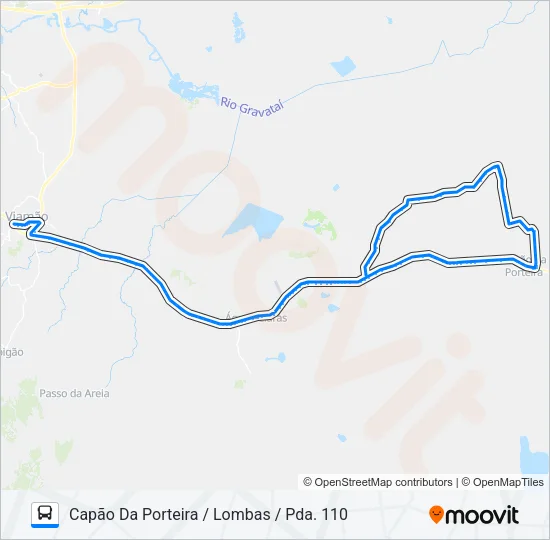L410 CAPÃO DA PORTEIRA Bus Line Map