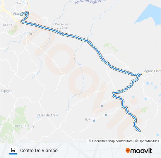 Mapa de L405 PIMENTA / CAETANOS de autobús