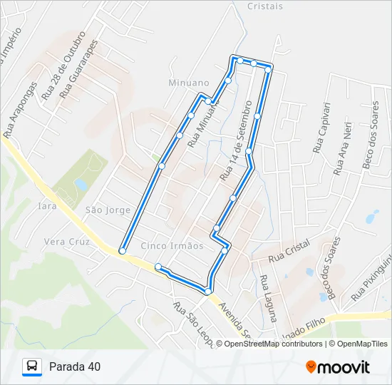 L143AC CIRCULAR ESMERALDA Bus Line Map